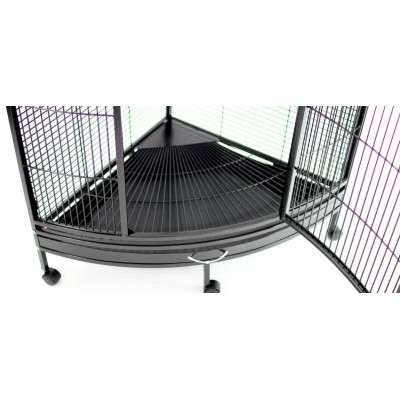 Comprar jaula Zolia Eclectus en España con bandejas extraíbles para una limpieza profunda.