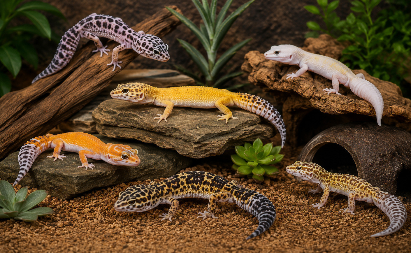 Gecko leopardo: Guía de cuidados, terrario y morfos